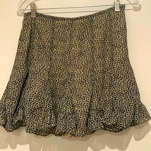 Leopard print skort
